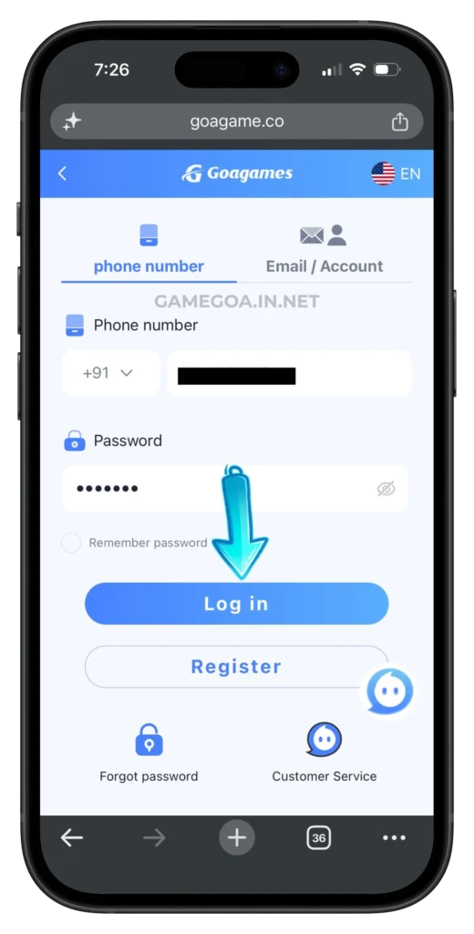 goagame-login