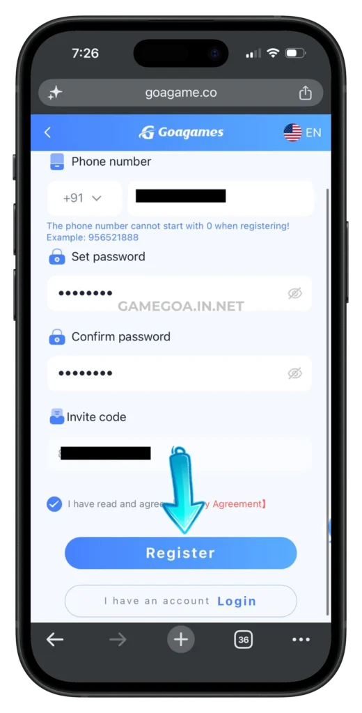 goagame-register